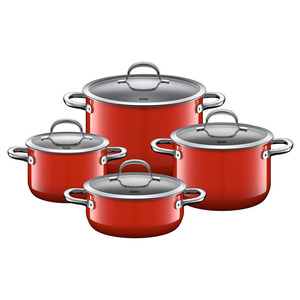 실리트 실라간 패션 양수냄비 4종 냄비세트, Cookware set 4-pcs. Passion Red