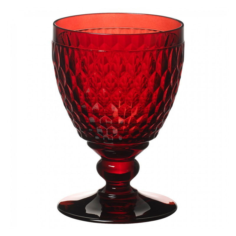 빌레로이앤보흐 보스톤 물잔 레드 400ml, Boston coloured Water goblet red 144mm