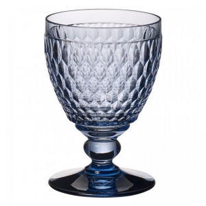 빌레로이앤보흐 보스톤 물잔 블루 400ml, Boston coloured Water goblet blue 144mm